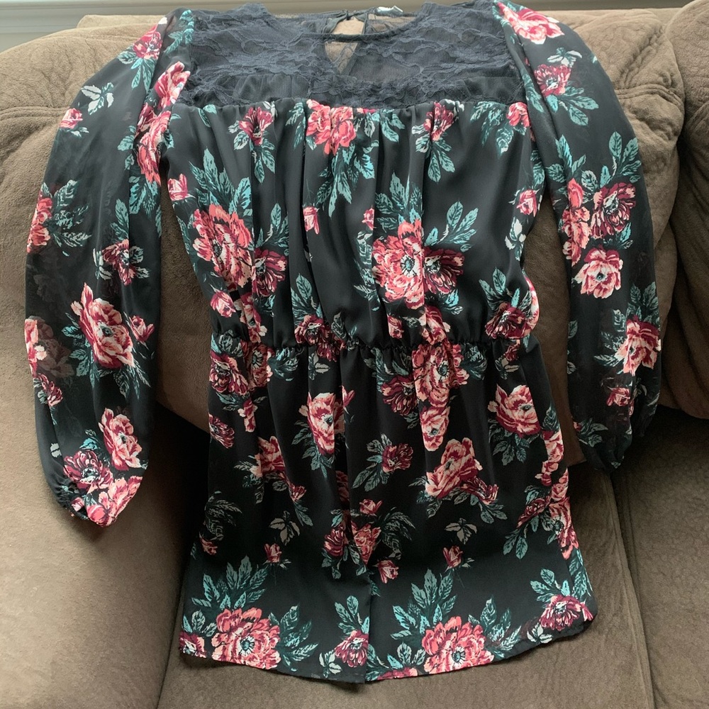 Chiffon Dress with floral print